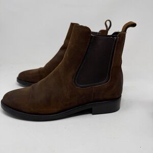 Thursday Boot Company Duchess Chelsea Brown Suede Leather Women 7.5 US